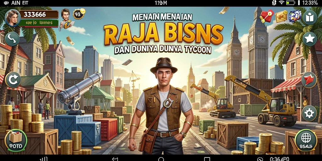 Tampilan gameplay menakjubkan dari 333666 yang menunjukkan pengelolaan bisnis.