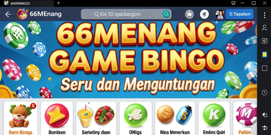 Screenshot gameplay 66MENANG yang menampilkan momen seru Bingo.