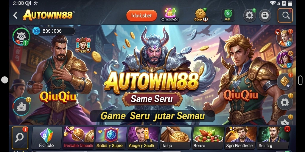 Tampilan gameplay QiuQiu yang mendebarkan dan interaktif.