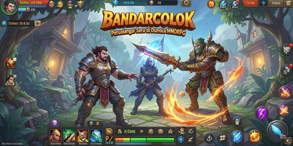 Gameplay BANDARCOLOK menampilkan aksinya yang mendebarkan dalam dunia MMORPG.