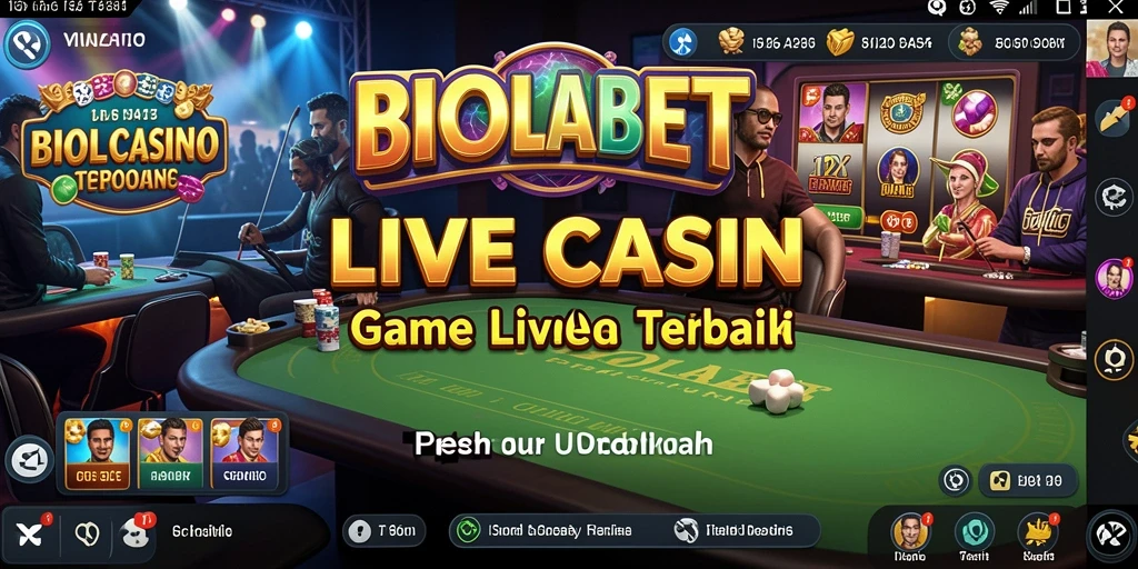 Tampilan gameplay Live Casino yang menarik dan interaktif di BIOLABET.