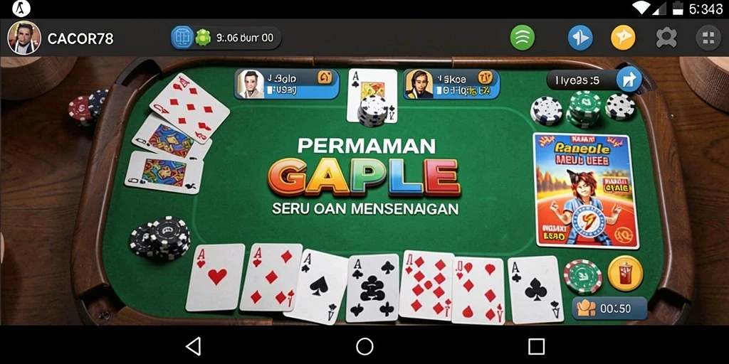 Tampilan gameplay seru di CACOR78 dengan grafis menarik.