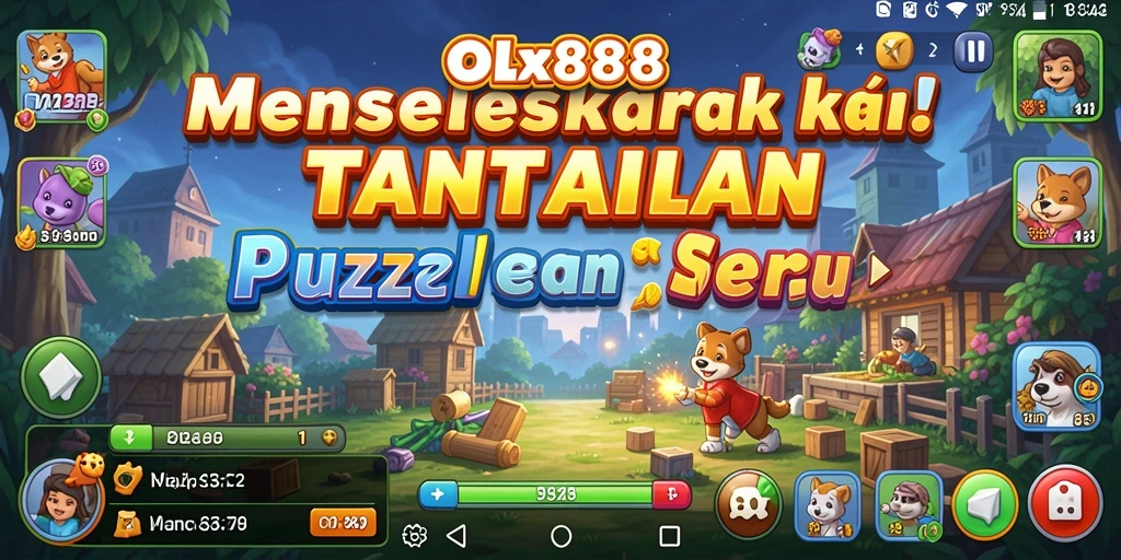 Tampilan gameplay OLX888 menampilkan berbagai tantangan puzzle yang mengasyikkan.