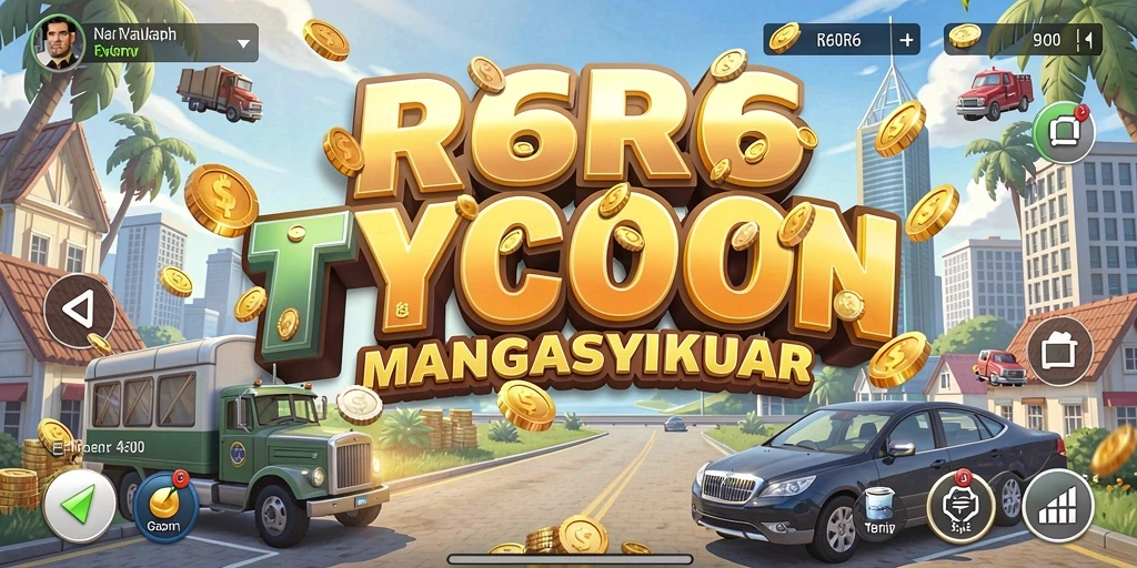 Screenshot gameplay R6R6 menunjukkan aksi pengelolaan bisnis yang mendebarkan.