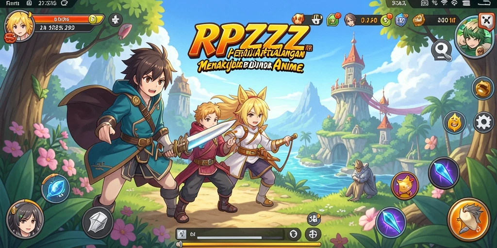 Tampilan gameplay RPZZZ yang memukau dan dinamis.